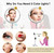Makeup Mirror, 3000mAh Rechargeable Double-Sided Magnifying Vanity Mirror