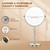 Mirror with Lights, 1x/20x 360° Rotation Vanity Mirror, Brightness
