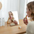 Makeup Mirrors with Wood - Rectangle Wall-Mounted