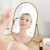 Mirror Oval Makeup Mirror 90°Adjustable Rotation Golden