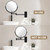 Wall Mounted Magnifying Makeup Mirror 1X/7X Wall Mount Mirror Swing