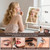 Vanity Mirror with Lights, Height-Adjustable & 360° Rotation, 1/10X
