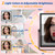 Makeup Mirror with Lights, 4000mAh Rechargeable Magnifying Mirror with Light