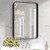 Mirror, Matte Black Bathroom Vanity Mirror Farmhouse, Anti-Rust