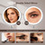 Lighted Makeup Mirror, Rechargeable Height Adjustable Double