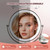 9" Lighted Makeup Mirror, 1X/20X Rechargeable Magnifying Mirror