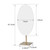 Mirror 7x12 Antique Brass Luxuries Makeup Mirror with Stand for Jeweller's