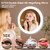 8" Large Lighted Makeup Mirror with Brighter Lights, 1X/10X
