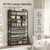 YATINEY 10-Tier Shoe Rack, 39.4" L Shoe Shelf for 45-50 Pairs of Shoes, Tall Shoe Storage Organizer with Metal Frame