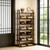 7-Tier Shoe Rack, 14 Pairs of Shoes, Made of Solid Wood, Tall Shoe Shelf with Removable Shelves, Suitable for Corners