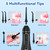 Portable Water Flosser with 300ML Tank: Rechargeable Oral Irrigator with 5 Tips