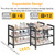 Detsuk 3-Tier Expandable Shoe Rack – Adjustable Heavy-Duty Metal Shoe Organizer Shelf for Closet, Entryway