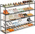 SLEEPING LAMB 4 Tier Long Shoe Organizer for Closet, Metal Shoe Rack Wide Shoe Storage Organizer 30-Pairs