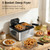 OSTBA Electric Deep Fryer with 3 Baskets, 1700W Stainless Steel Oil Fryer
