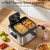 OSTBA Electric Deep Fryer with 3 Baskets, 1700W Stainless Steel Oil Fryer