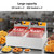 Electric Deep Fryer 20L/21QT Stainless Steel Large Capacity Commercial Fryer with Basket