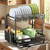 Dish Drying Rack, 2 Tier Space-Saving Dish Rack