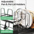 SNTD Large Dish Drying Rack - Expandable (19.3" to 29.4") Dish Rack for Kitchen Counter