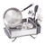 KitchenAid Compact Space Saving, Dish Rack with Removable Flatware Caddy and Angled Self Draining Drainboard