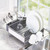 KitchenAid Compact Space Saving, Dish Rack with Removable Flatware Caddy and Angled Self Draining Drainboard