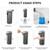 Dispenser,Touchless Foam Soap Dispenser,12oz Rechargeabled Wall