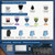 Trimmer for Men, Magnetic Snap-on Replacement Heads & Charging Dock