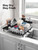 SUNLY Large Dish Drying Rack, Expandable Dish Racks for Kitchen Counter