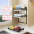 3 Tier Black Stainless Steel Dish Drying