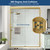 Shower Door 61-66" W x 72" H with Nano Anti-Explosion Safety Film