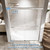 Frameless Bypass Sliding Shower Door, Easy-to-Clean Treated Clear Tempered SGCC