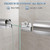 Frameless Bypass Sliding Shower Door, Easy-to-Clean Treated Clear Tempered SGCC