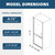 Royal Guard 24"-25.4" W x 72" H Frameless Pivot Shower Door,Swing Shower Glass