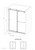 H Frameless Shower Door, Double Sliding with 3/8" Clear