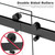 H Frameless Shower Door, Double Sliding with 3/8" Clear