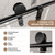 H Glass Shower Door, Frameless Shower Door with 5/16" (8mm)