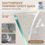 H Glass Shower Door, Frameless Shower Door with 5/16" (8mm)