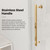 Shower Door, Water Repellent Gold Shower Door with SGCC Clear Tempered Glass