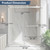 Double Sliding Shower Doors, 55-60" W x 76" H Shower Glass Door, 1/4"