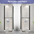 Frameless Pivot Shower Door 26"-28" W x 72" H, Swing Shower Glass Doors with Nano