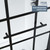 Black Grid Sliding Shower Door 55-60" W x 72" H, Matte Black, Single Sliding Door