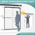 Glass Shower Door, 61-66" W x 76" H Semi-Frameless Double Sliding Shower