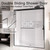 Semi-Frameless Sliding Shower Door 44-48” W x 72" H, 6mm SGCC Tempered Glass