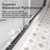 Semi-Frameless Sliding Shower Door 44-48” W x 72" H, 6mm SGCC Tempered Glass