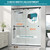 Shower Door with Soft-Close & Anti-Leak,5/16" (8mm) Double Sliding