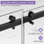 H Frameless Shower Door,Double Sliding Shower Door