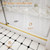 Frameless Shower Door,56-60" W x 74" H Double Sliding Glass Shower Door
