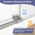 W x 76" H Soft Closing Sliding Frameless Shower Doors,Nano Explosion