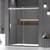 Shower Door,Frameless Sliding Shower Door with 1 Handle,Shower
