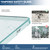 Shower Glass Door Panel, 30" W x 78" H Framless Bathroom Fixed Glass Shower Door