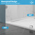 Shower Glass Panel, 34" W x 78.75" H Fixed Shower Screen Panel with 3/8"(10mm)